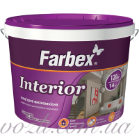 Interior Краска интерьерная высококачественная водно-дисперсионная акриловая Farbex