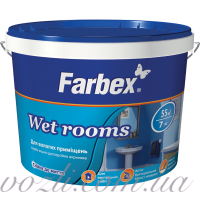 Wet Rooms Краска для влажных помещений водно-дисперсионная акриловая Farbex