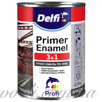 Грунт-эмаль на ржавчину 3 в 1 Delfi