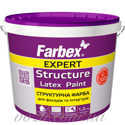 Структурная латексная краска Farbex