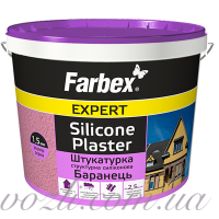 Штукатурка структурная силиконовая «Барашек» размер зерна 1,5 мм Farbex