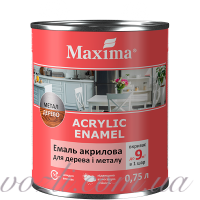 Эмаль акриловая для дерева и металла Maxima