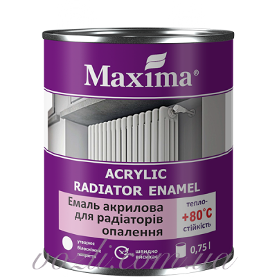 Эмаль акриловая для радиаторов отопления Maxima