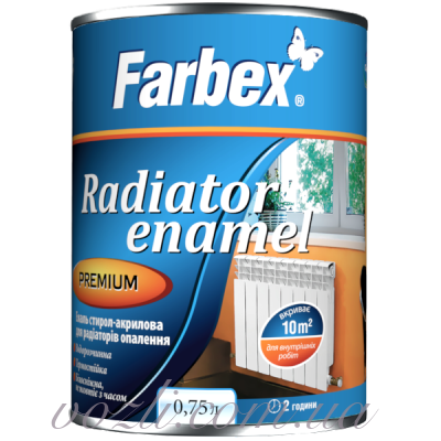 Эмаль стирол-акриловая для радиаторов отопления Farbex