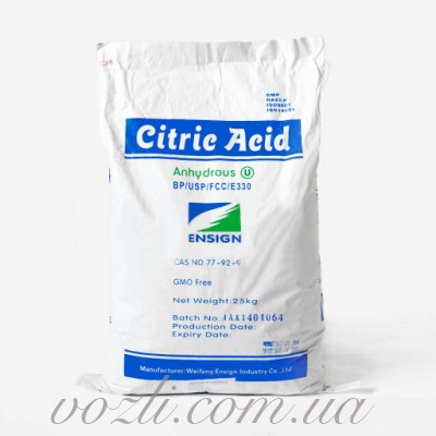Лимонна кислота Китай моногідрат Citric acid Ensign