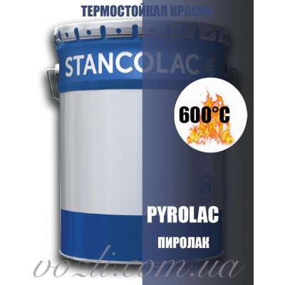 Термостійка фарба Піролак 600 ° С Stancolac для камінів, теплових генераторів, водогрійні колонки для ванн.