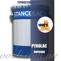 Термостойкая черная краска по металлу Пиролак 1000°С Stancolac для котлов, печей, каминов, мангалов