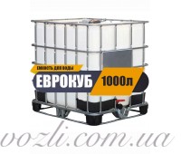 Ємність для води 1000 л Єврокуб б/в на піддоні